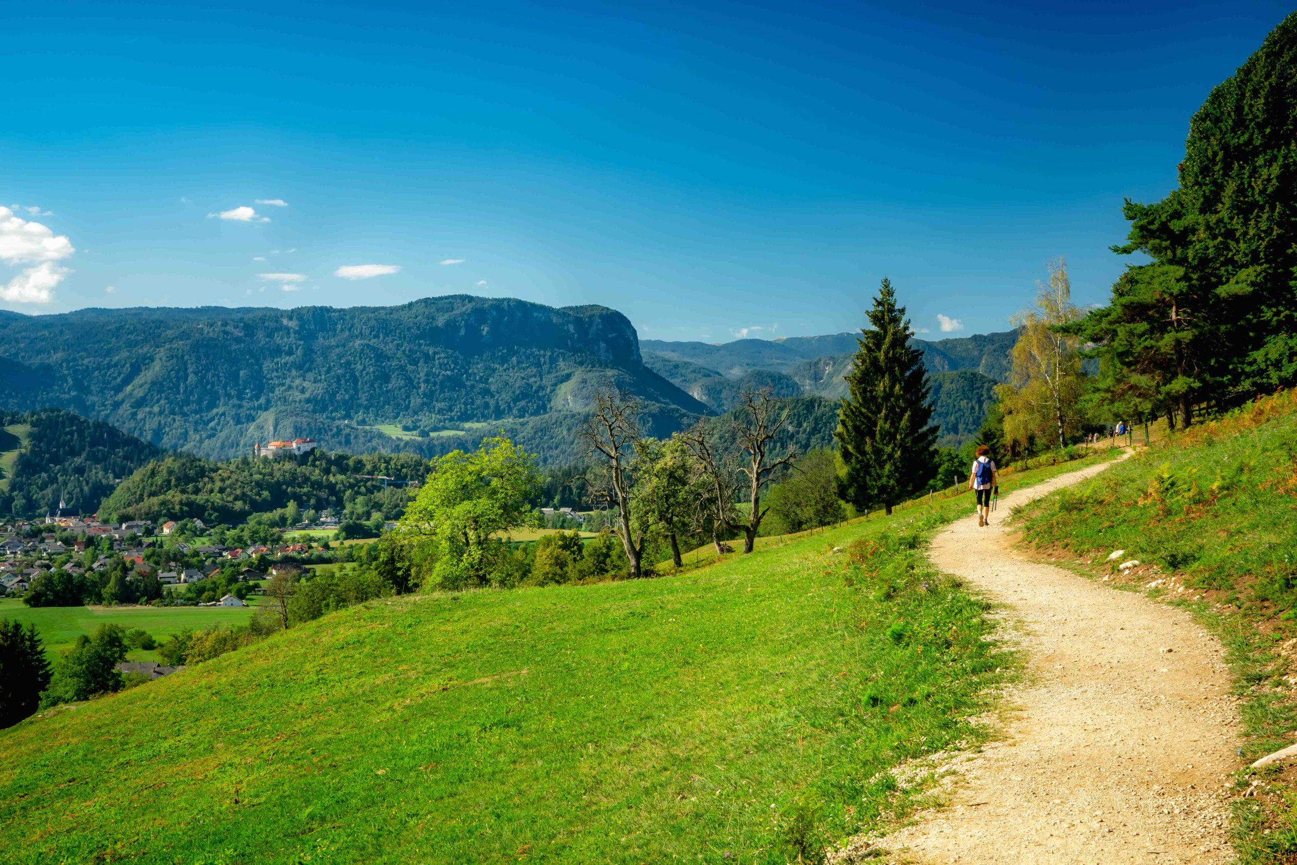 Wanderweg in Slovenien
