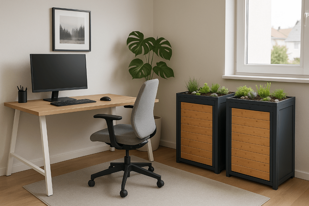 mülltonnenbox im home office